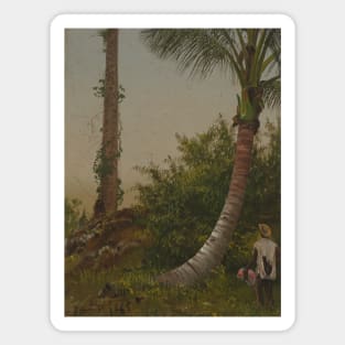 Trees in Jamaica, West Indies by Frederic Edwin Church Magnet